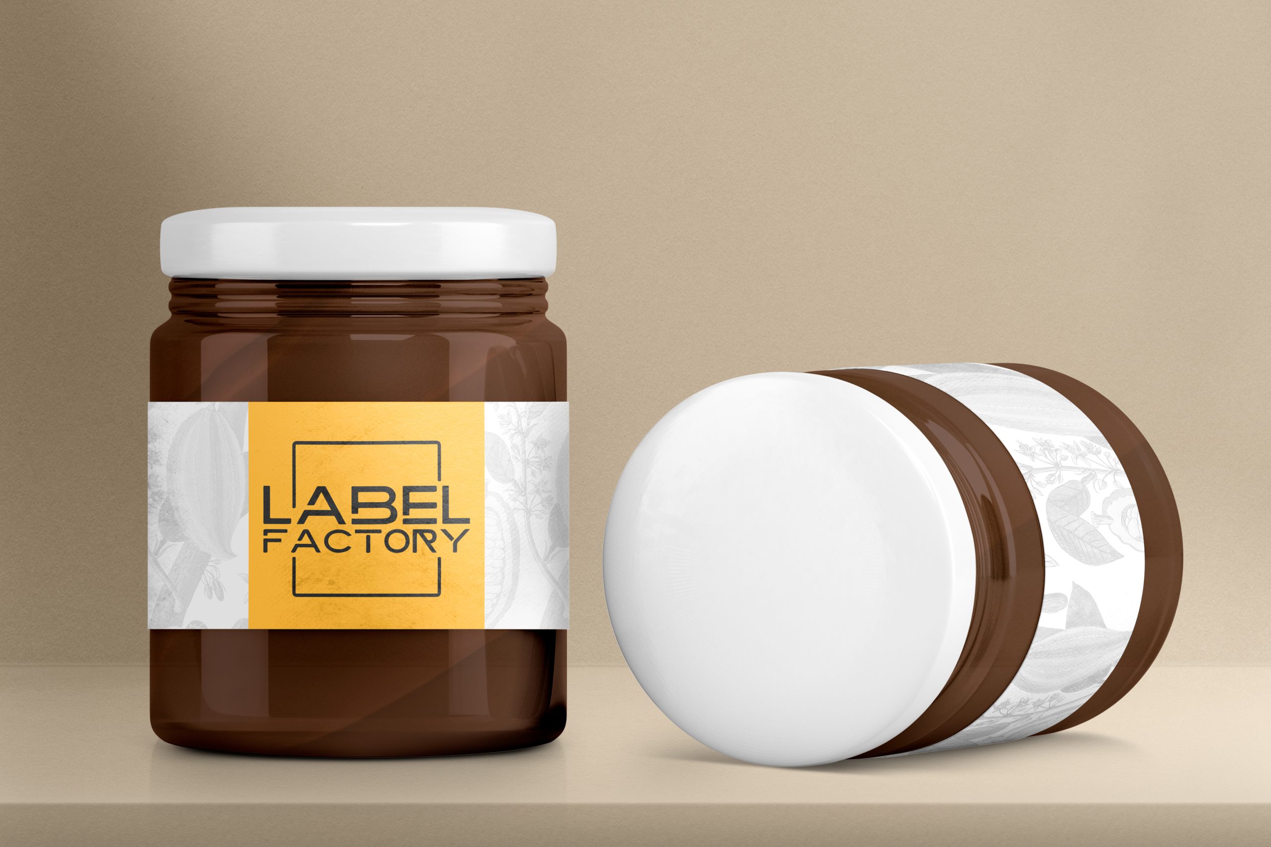 Mockup de etiqueta cosmética